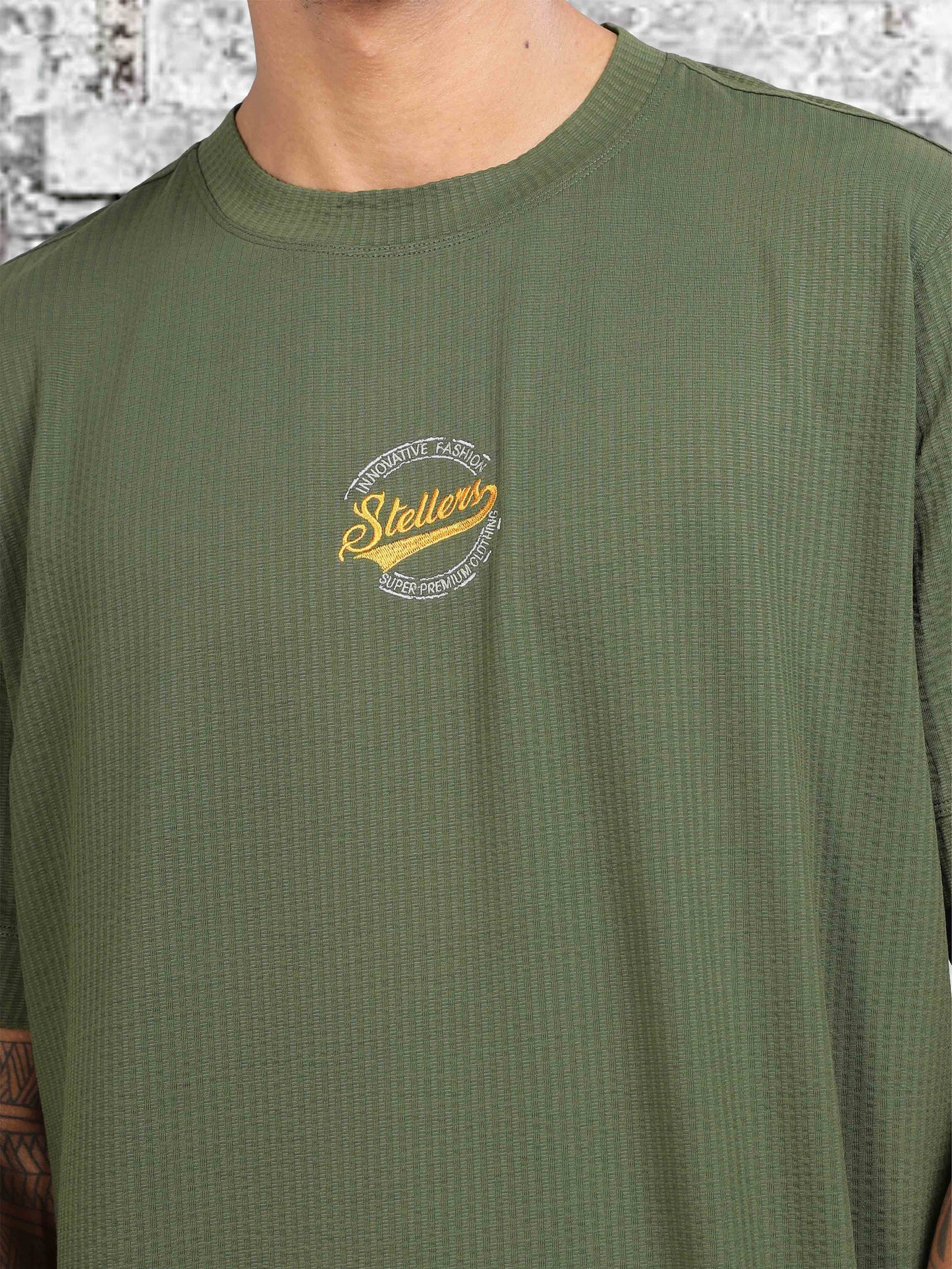 Olive Green Men's Oversize T-Shirt