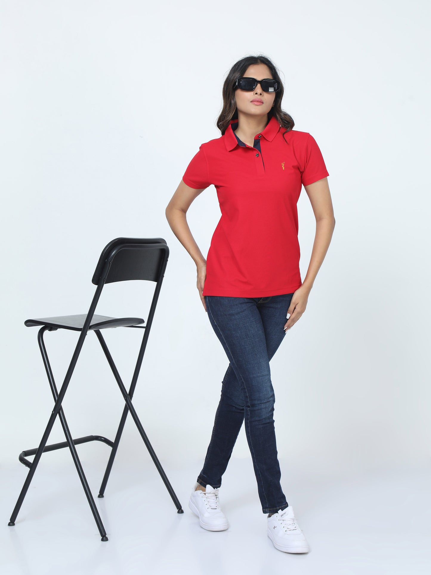 Red Women's Premium Golf Polo T-Shirt