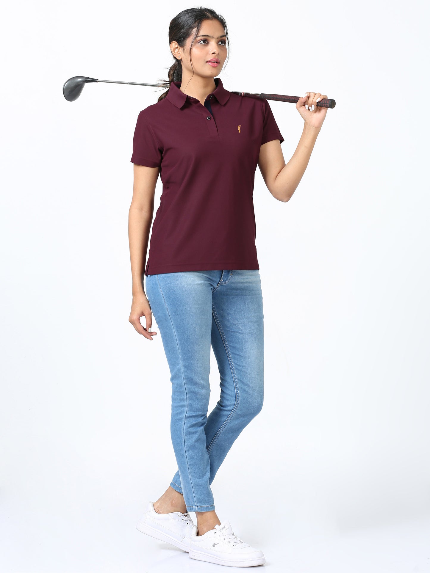 Wine Women's Premium Golf Polo T-Shirt