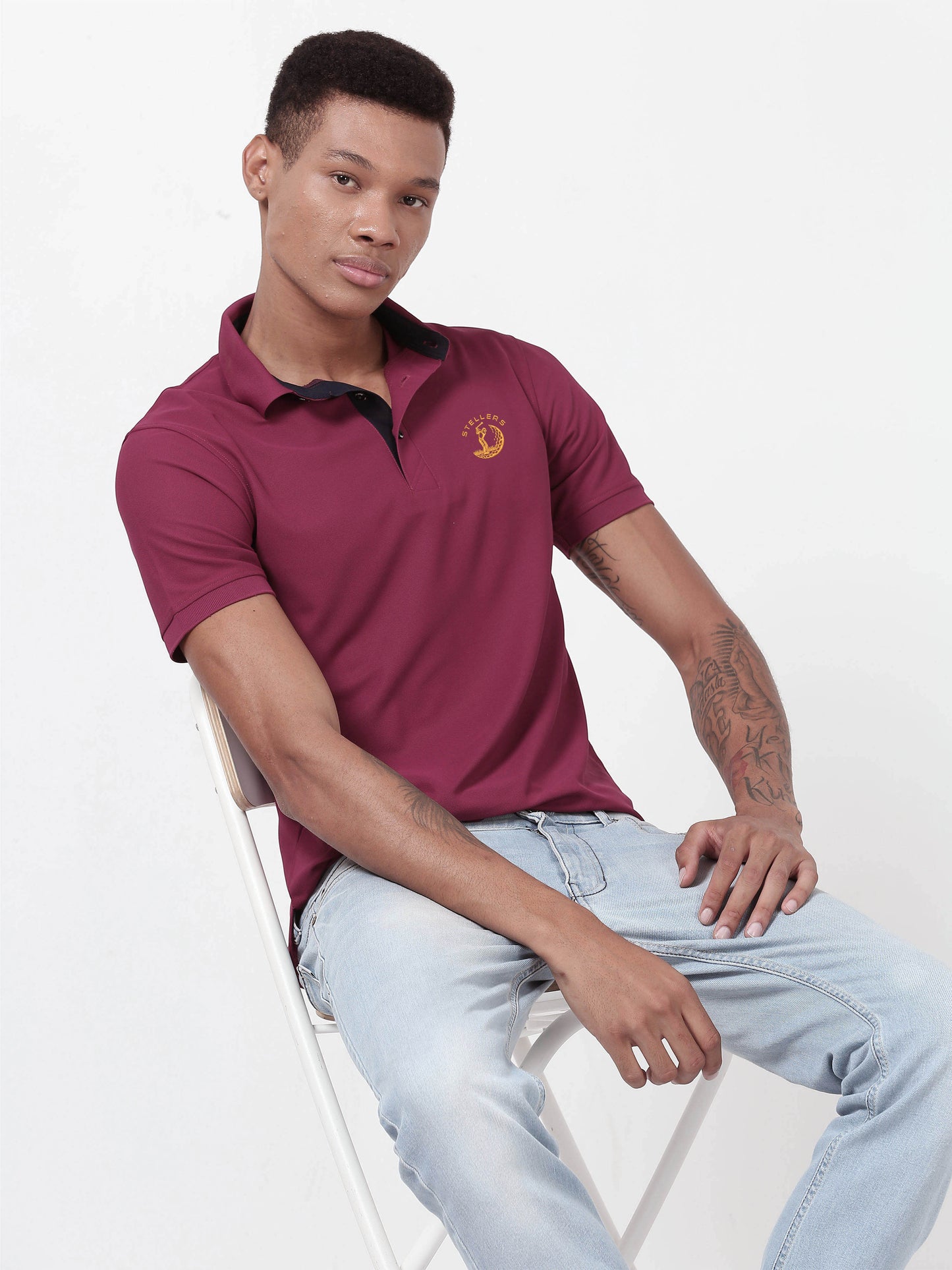 Magenta Golf Polo T-Shirt