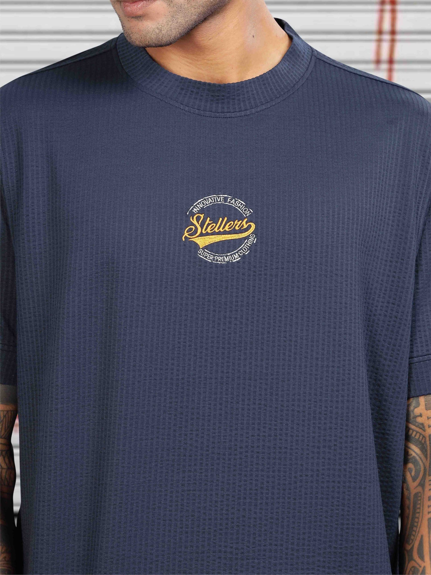 Navy Blue Men's Oversize T-Shirt