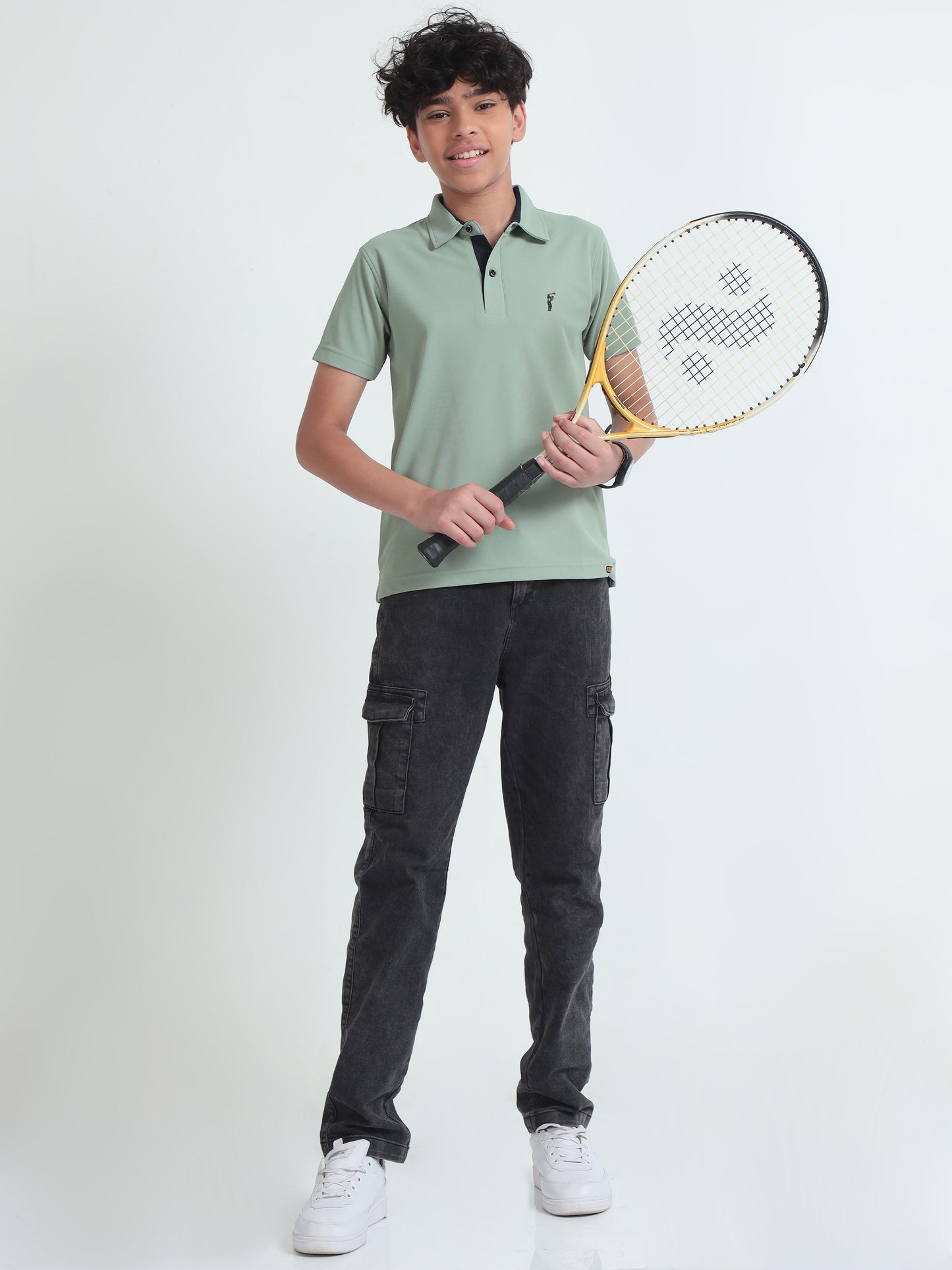 Misty Green Premium Golf Polo T-Shirt