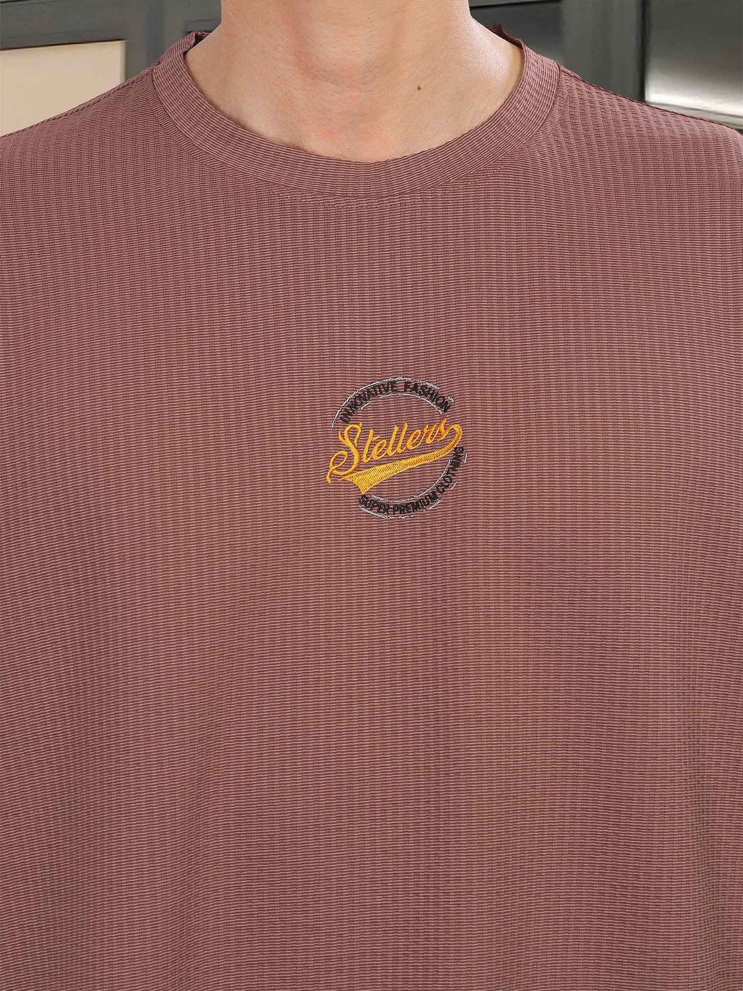 Mauve Men's Oversize T-Shirt -FS