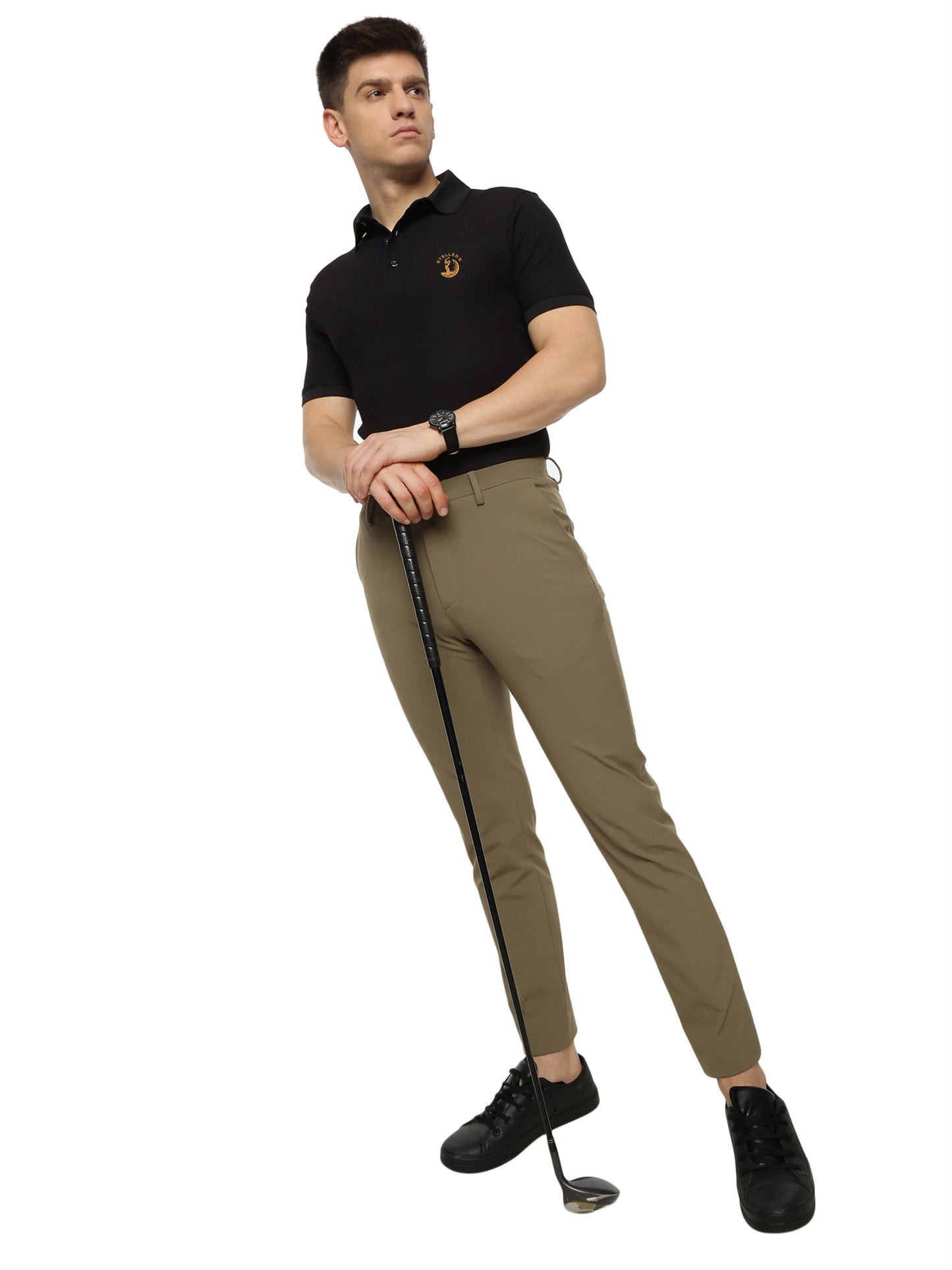 Black Golf Polo T-Shirt