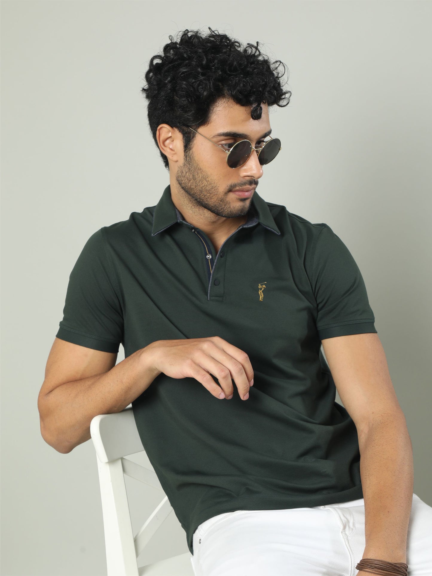 Bottle Green Premium Polo T-Shirt - SoftBerry PQ