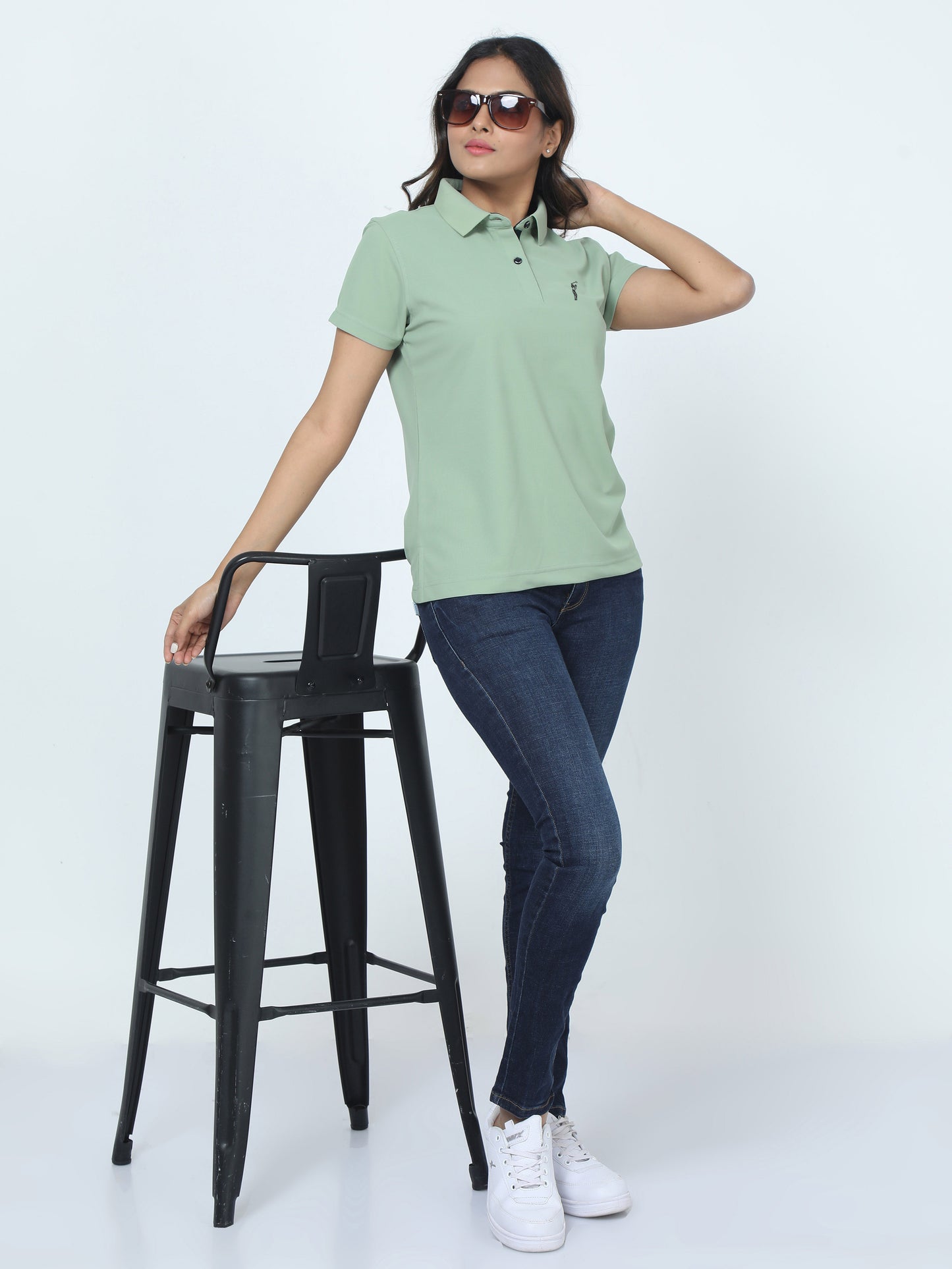 Misty Green Women's Premium Golf Polo T-Shirt