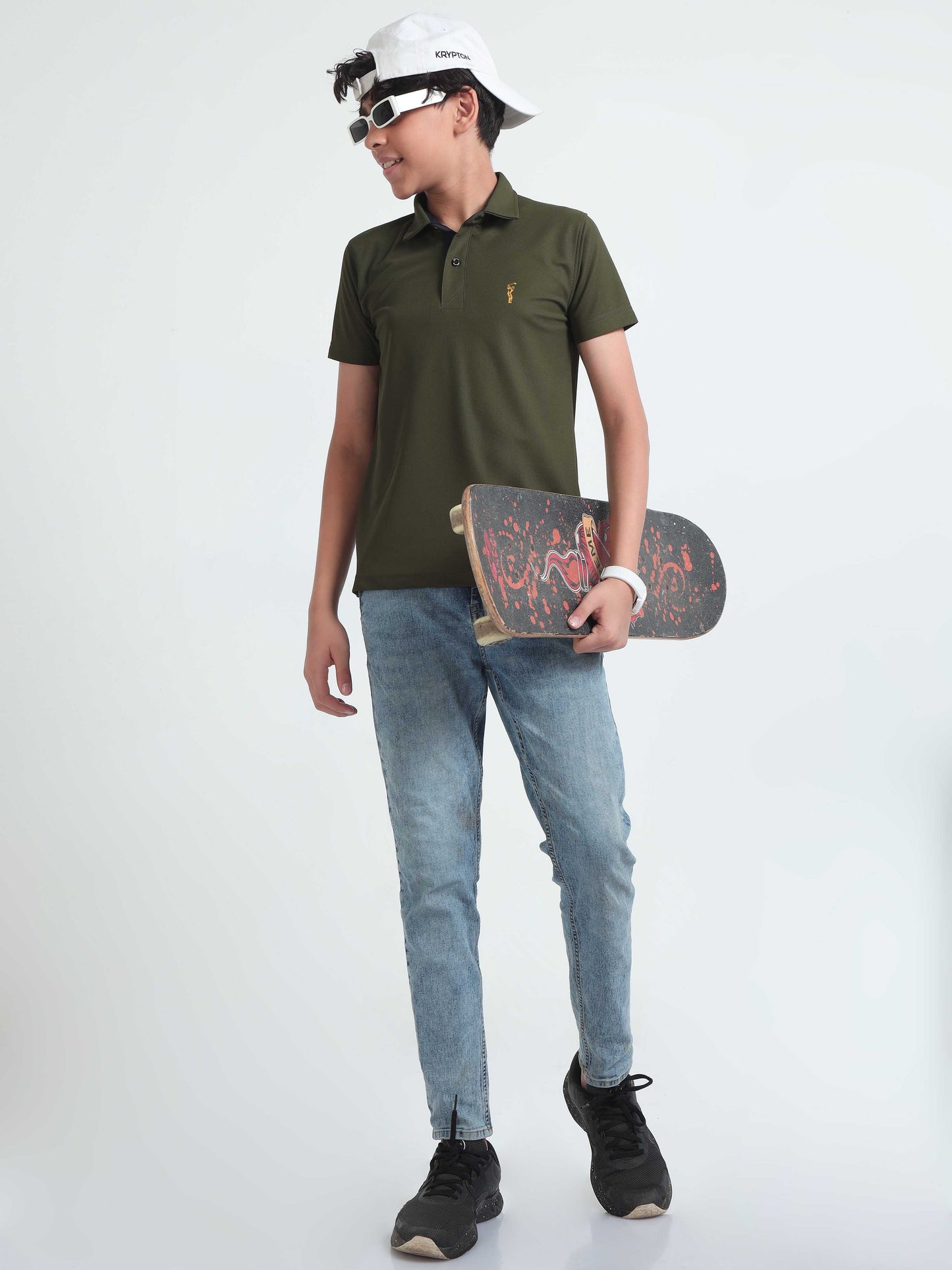 Olive Green Premium Golf Polo T-Shirt