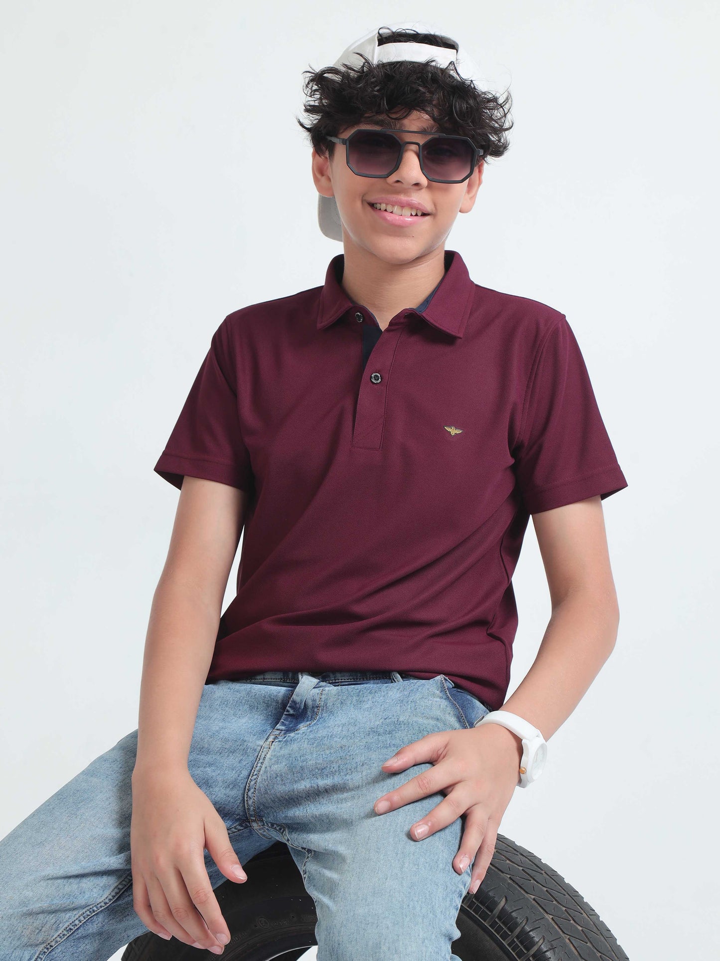 Wine Premium Polo T-Shirts