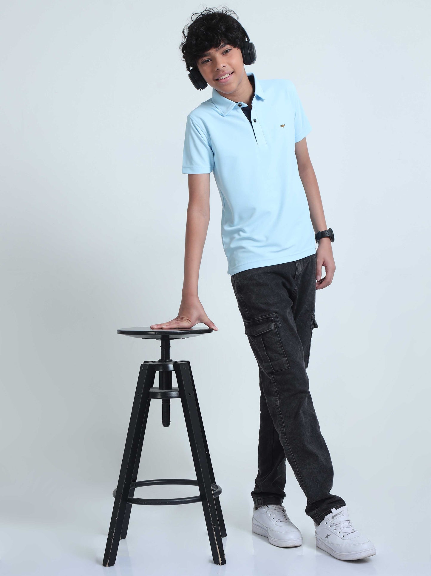 Ice Blue Premium Polo T-Shirts