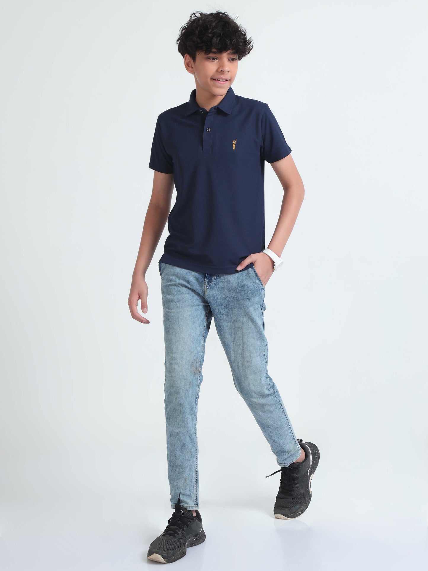 Navy Blue Premium Golf Polo T-Shirt